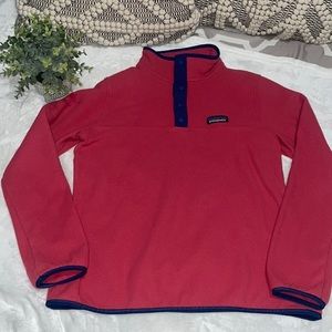 Patagonia Snap T button down fleece pink size Medium